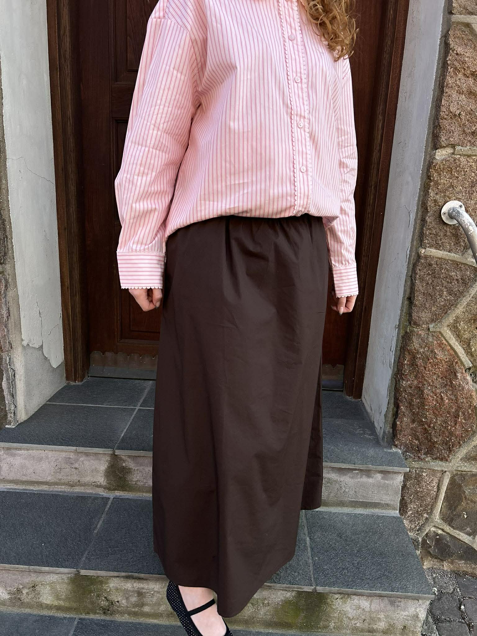 VISOPHIE Long Skirt - Coffee Bean